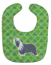 Load image into Gallery viewer, Bearded Collie Shamrocks  Baby Bib BB6422BIB