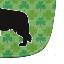 Load image into Gallery viewer, Black Border Collie Shamrocks  Baby Bib BB6428BIB