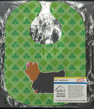 Load image into Gallery viewer, Yorkshire Terrier Yorkie Shamrocks  Baby Bib BB6439BIB