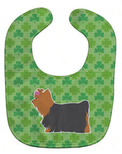 Load image into Gallery viewer, Yorkshire Terrier Yorkie Shamrocks  Baby Bib BB6439BIB