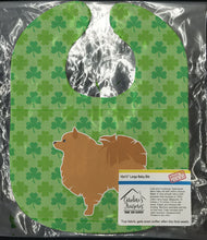 Load image into Gallery viewer, Pomeranian Shamrocks  Baby Bib BB6447BIB