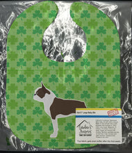 Load image into Gallery viewer, Boston Terrier Shamrocks  Baby Bib BB6449BIB