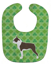 Load image into Gallery viewer, Boston Terrier Shamrocks  Baby Bib BB6449BIB
