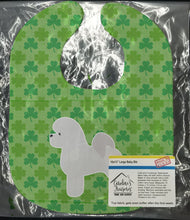 Load image into Gallery viewer, Bichon Frise Shamrocks  Baby Bib BB6450BIB