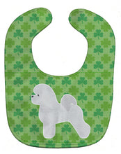 Load image into Gallery viewer, Bichon Frise Shamrocks  Baby Bib BB6450BIB
