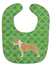 Load image into Gallery viewer, Staffordshire Bull Terrier Shamrocks  Baby Bib BB6459BIB