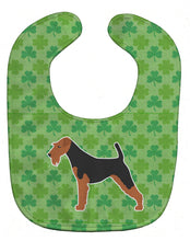 Load image into Gallery viewer, Airedale Terrier Shamrocks  Baby Bib BB6462BIB