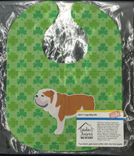 Load image into Gallery viewer, English Bulldog Shamrocks  Baby Bib BB6467BIB