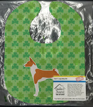 Load image into Gallery viewer, Basenji Shamrocks  Baby Bib BB6479BIB