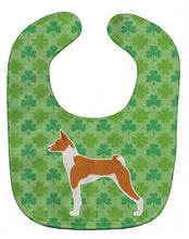 Load image into Gallery viewer, Basenji Shamrocks  Baby Bib BB6479BIB