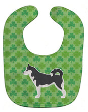 Load image into Gallery viewer, Siberian Husky Shamrocks  Baby Bib BB6485BIB