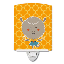 Load image into Gallery viewer, Cheerleader Lamb Sheep Ceramic Night Light BB6730CNL