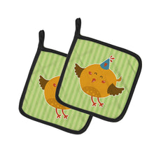 Load image into Gallery viewer, Birthday Bird Pot Holders - Set of 2 - Heat-Resistant Kitchen Essentials BB6731PTHD
