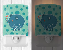 Load image into Gallery viewer, Blue Elephant Ceramic Night Light BB6733CNL