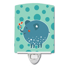 Load image into Gallery viewer, Blue Elephant Ceramic Night Light BB6733CNL