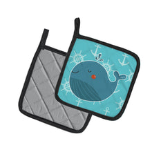 Load image into Gallery viewer, Blue Whale Pot Holders - Set of 2 - Heat-Resistant Kitchen Essentials BB6734PTHD