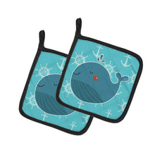Load image into Gallery viewer, Blue Whale Pot Holders - Set of 2 - Heat-Resistant Kitchen Essentials BB6734PTHD