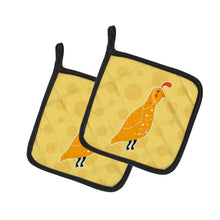 Load image into Gallery viewer, Partridge in Polkadots Pot Holders - Set of 2 - Heat-Resistant Kitchen Essentials BB6739PTHD