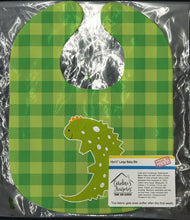 Load image into Gallery viewer, Lizard on Plaid Baby Bib BB6748BIB