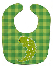 Load image into Gallery viewer, Lizard on Plaid Baby Bib BB6748BIB