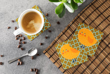 Load image into Gallery viewer, Bird on Quatrfoil Foam Coaster  BB6761FC
