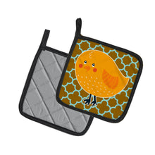 Load image into Gallery viewer, Bird on Quatrfoil Pot Holders - Set of 2 - Heat-Resistant Kitchen Essentials BB6761PTHD