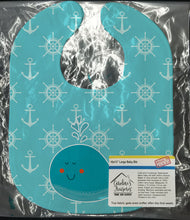 Load image into Gallery viewer, Whale with Anchors Baby Bib BB6765BIB