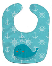 Load image into Gallery viewer, Whale with Anchors Baby Bib BB6765BIB
