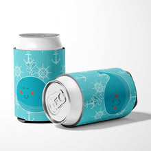 Load image into Gallery viewer, Whale with Anchors Can or Bottle Hugger BB6765CC