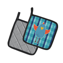 Load image into Gallery viewer, Blue Chicken Pot Holders - Set of 2 - Heat-Resistant Kitchen Essentials BB6782PTHD
