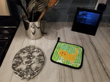 Load image into Gallery viewer, Cat on Paisley Pot Holders - Set of 2 - Heat-Resistant Kitchen Essentials BB6785PTHD