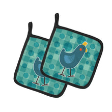 Load image into Gallery viewer, Polkadot Chicken Pot Holders - Set of 2 - Heat-Resistant Kitchen Essentials BB6786PTHD