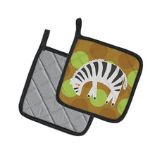 Load image into Gallery viewer, Zebra Pot Holders - Set of 2 - Heat-Resistant Kitchen Essentials BB6787PTHD