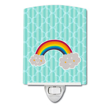 Load image into Gallery viewer, Rainbow in Clouds Ceramic Night Light BB6789CNL