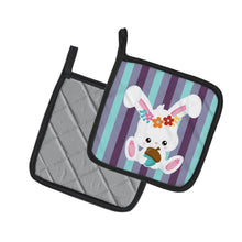 Load image into Gallery viewer, Bunny Rabbit Pot Holders - Set of 2 - Heat-Resistant Kitchen Essentials BB6790PTHD