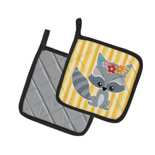 Load image into Gallery viewer, Raccoon Pot Holders - Set of 2 - Heat-Resistant Kitchen Essentials BB6791PTHD