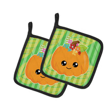 Load image into Gallery viewer, Pumpkin Fall Pot Holders - Set of 2 - Heat-Resistant Kitchen Essentials BB6796PTHD