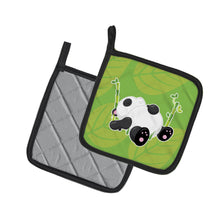 Load image into Gallery viewer, Passed Out Panda Pot Holders - Set of 2 - Heat-Resistant Kitchen Essentials BB6798PTHD