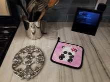 Load image into Gallery viewer, Hey Ya'll Panda Pot Holders - Set of 2 - Heat-Resistant Kitchen Essentials BB6799PTHD