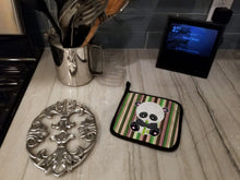 Load image into Gallery viewer, Bamboo Flute Panda Pot Holders - Set of 2 - Heat-Resistant Kitchen Essentials BB6803PTHD