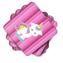 Load image into Gallery viewer, Pink Stripes Unicorn Foam Coaster  BB6806FC