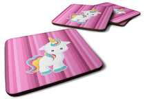 Load image into Gallery viewer, Pink Stripes Unicorn Foam Coaster  BB6806FC