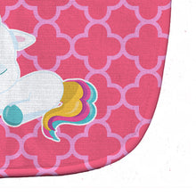 Load image into Gallery viewer, Quatrafoil Pink Unicorn Baby Bib BB6811BIB