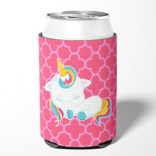 Load image into Gallery viewer, Quatrafoil Pink Unicorn Can or Bottle Hugger BB6811CC