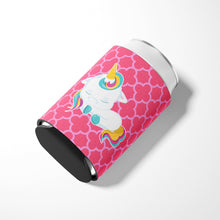 Load image into Gallery viewer, Quatrafoil Pink Unicorn Can or Bottle Hugger BB6811CC