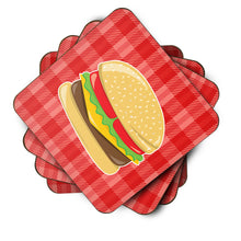 Load image into Gallery viewer, Hamburger Plaid Foam Coaster  BB6812FC