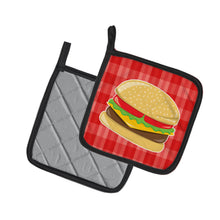 Load image into Gallery viewer, Hamburger Plaid Pot Holders - Set of 2 - Heat-Resistant Kitchen Essentials BB6812PTHD