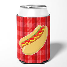 Load image into Gallery viewer, Hot Dog Plaid Can or Bottle Hugger BB6813CC