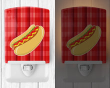 Load image into Gallery viewer, Hot Dog Plaid Ceramic Night Light BB6813CNL