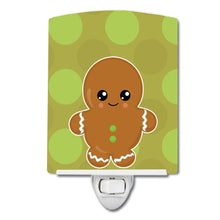 Load image into Gallery viewer, Christmas Gingerbread Man Ceramic Night Light BB6816CNL